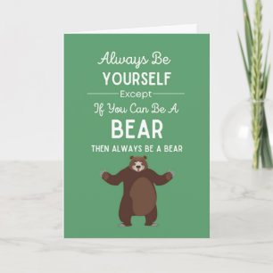 Cartes d'humour pour amateur de jolis ours Faune s