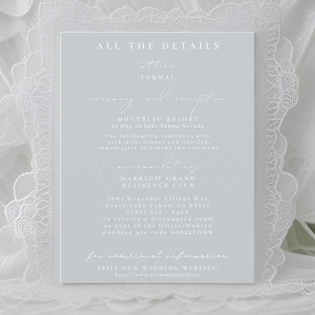 Cartes d'information de mariage avec bouquet flora (Créateur téléchargé)