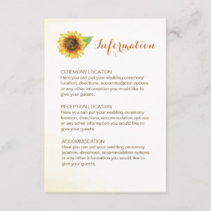 Cartes d'information du Mariage d'aquarelle de tou