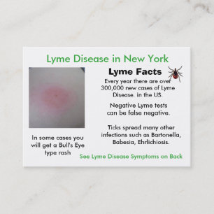 Cartes d'information sur la maladie de Lyme à New 