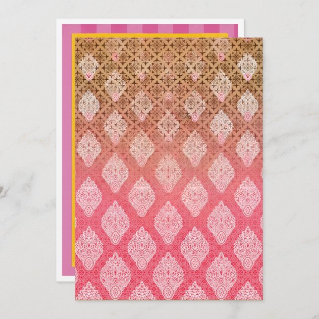 Cartes d'inscription, de fête et de Faire-part (Devant / Derrière)