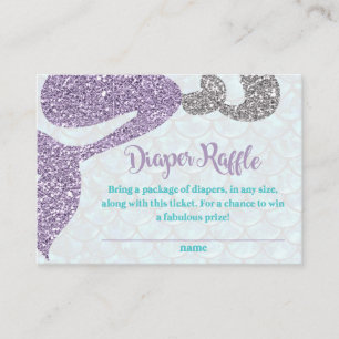 Cartes d'insertion du Baby shower de sirène