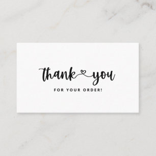 Cartes d'insertion du Merci Merci Carte de visite