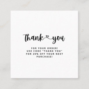 Cartes d'insertion du Merci Merci Carte de visite