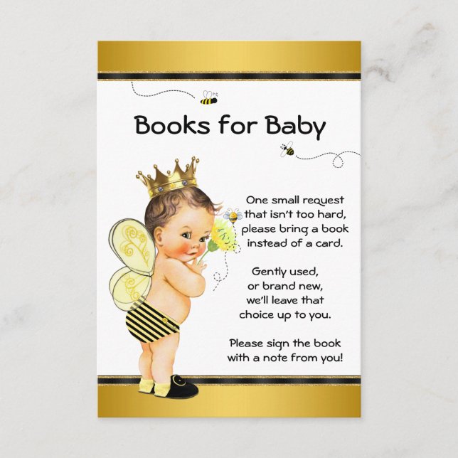 Cartes d'insertion pour Baby Shower 'Les garçons a (Devant)