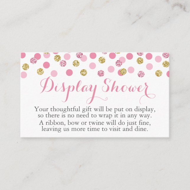 Cartes d'insertion pour Parties scintillant rose e (Devant)