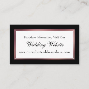 Cartes d'insertion pour site web de mariage en noi
