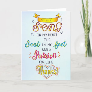 Cartes d'inspiration et de motivation : Chanter Me