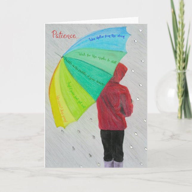 Cartes d'inspiration et de motivation : Patience.. (Devant)