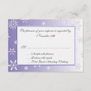 Cartes d'intervention des Mariages de Snowflakes d
