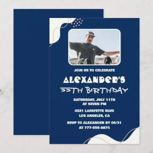 Cartes d'invitation 55e anniversaire Hommes Photo