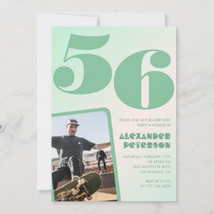 Cartes d'invitation 56e anniversaire garçon photo