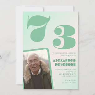 Cartes d'invitation 73e anniversaire garçon photo
