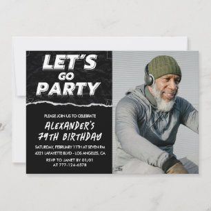 Cartes d'invitation 79e anniversaire Hommes Photo