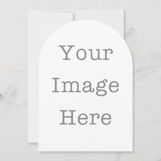 Cartes d'invitation à découpe personnalisée – Form (Devant)