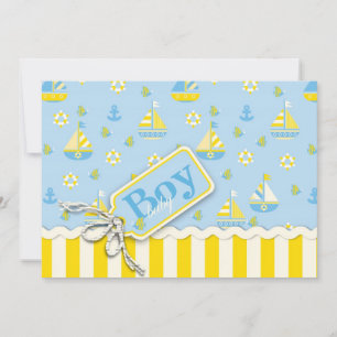 Cartes d'invitation à la baby shower sur le thème