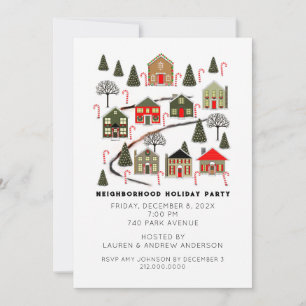 Cartes d'invitation à la fête de Noël