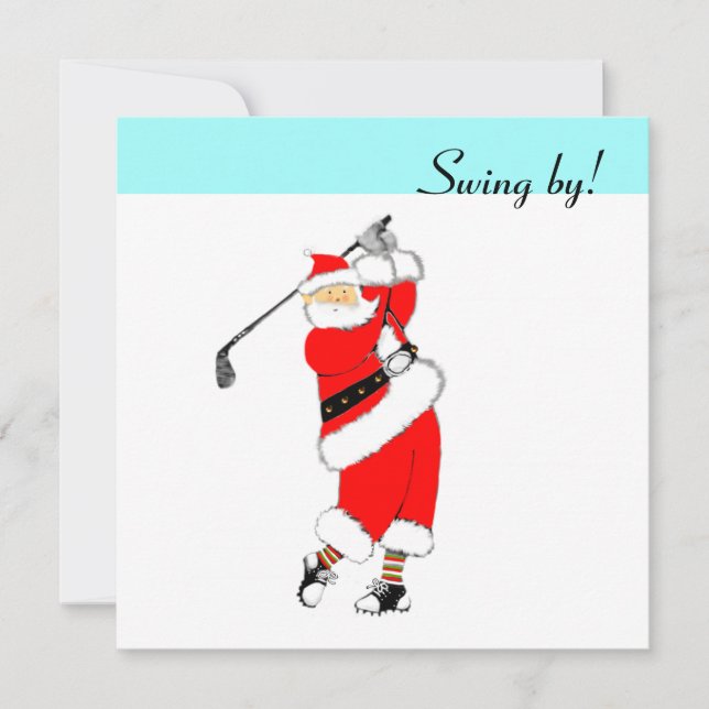 Cartes d'invitation à la fête de Noël de l'entrepr (Devant)