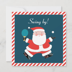 Cartes d'invitation à la fête de Noël ouverte