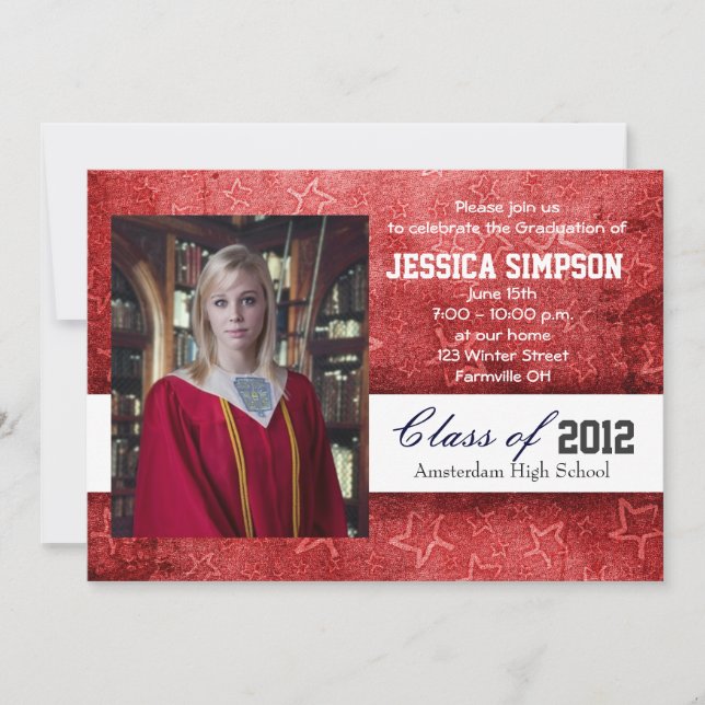 Cartes d'invitation à la remise des diplômes (Devant)
