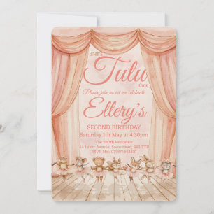 🎂 Cartes d'invitation à l'aquarelle Ballerine de