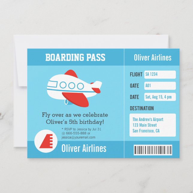 Cartes d'invitation à une fête d'anniversaire en f (Devant)