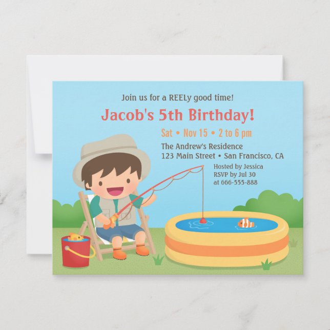 Cartes d'invitation à une fête d'anniversaire pour (Devant)