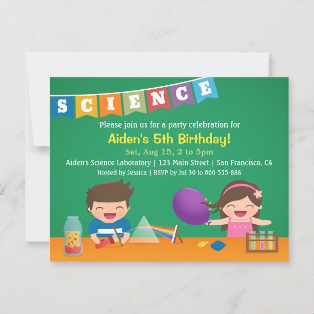 Cartes d'invitation à une fête d'anniversaire scie (Devant)
