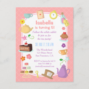 Cartes d'invitation à une fête d'anniversaire sur