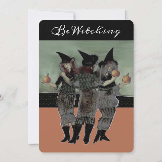 Cartes d'invitation à une fête d'Halloween (Devant)