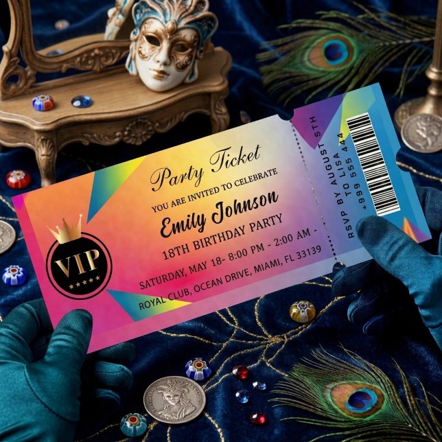 Cartes d'invitation à une soirée (Créateur téléchargé)