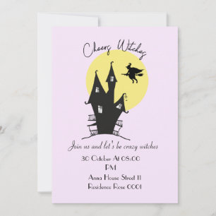 Cartes d'invitation à une soirée de sorcières pour