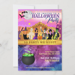 Cartes d'invitation à une soirée d'Halloween