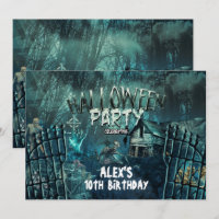 Cartes d'invitation à une soirée d'Halloween au ci