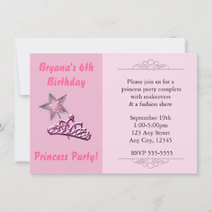 Cartes d'invitation anniversaire Couronne Bagette 