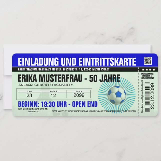 Cartes d'invitation Anniversaire drôle (Devant)