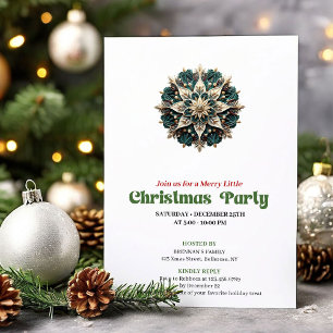 Cartes d'invitation artistiques rétro pour une fêt