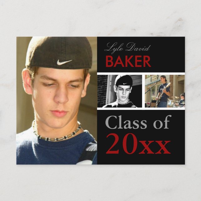 CARTES D'INVITATION AU DÉPART DE PROMOTION | FABRI (Devant)