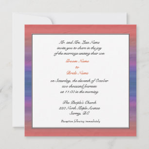 Cartes d'invitation au mariage des parents du mari