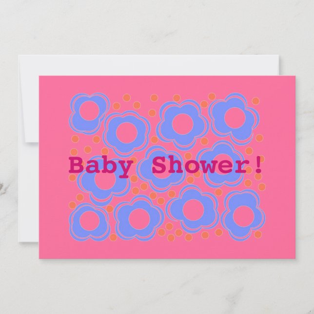 Cartes d'invitation Baby shower (Devant)