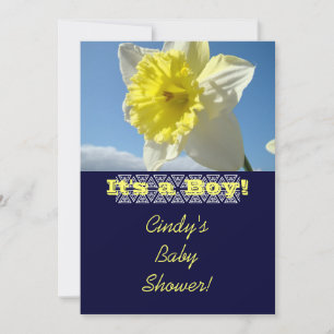 Cartes d'invitation Baby Shower Jonquilles C'est u