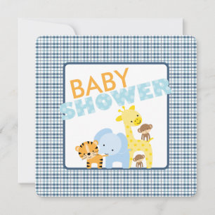 Cartes d'invitation Baby Shower pour Animaux de la