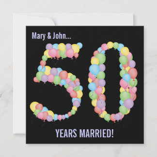 Cartes d'invitation Ballons pour Soirée d'annivers