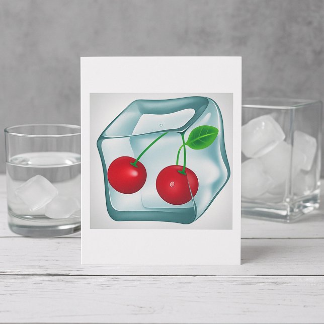 Cartes d'invitation Cerises en dés (Créateur téléchargé)