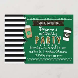 Cartes d'invitation chic pour fête d'anniversaire