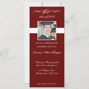Cartes d'invitation classiques pour la remise des 
