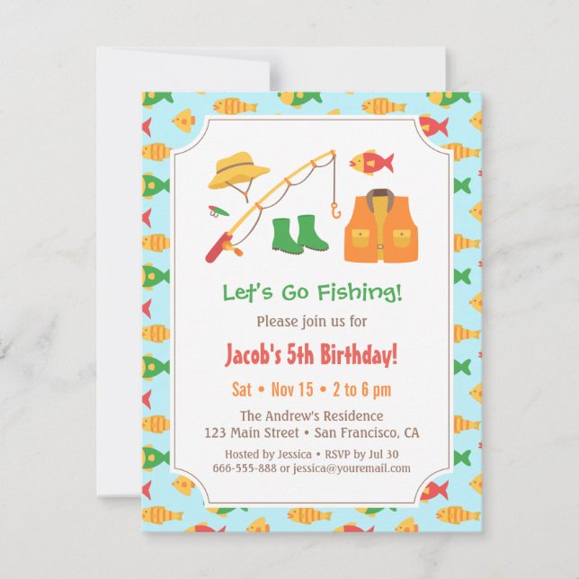 Cartes d'invitation colorées pour une fête d'anniv (Devant)