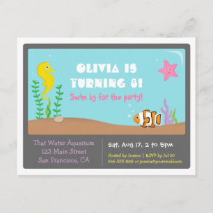 Cartes d'invitation colorées pour une fête d'anniv