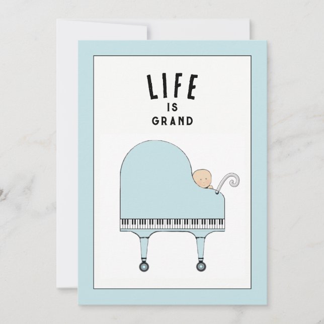 Cartes d'invitation créatives pour Baby Shower (Devant)