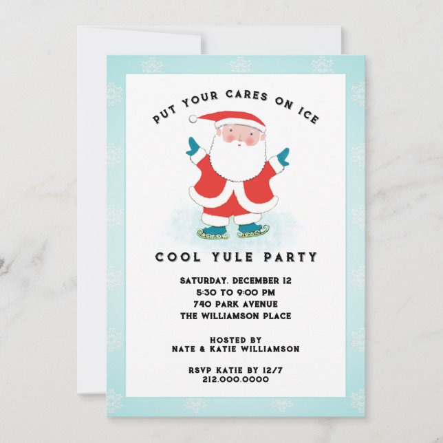 Cartes d'invitation créatives pour une fête de vac (Devant)